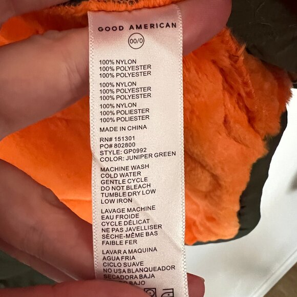 Good American Quilted Sherpa Shacket - Size 00/0 (XS/S) - Picture 3 of 4